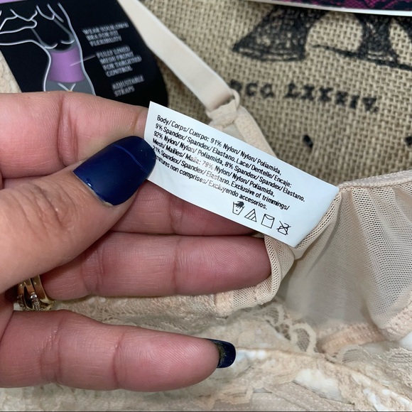 Maidenform NWT! Sexy Lace Firm Control WYOB Champagne Shimmer/Ivory Romper - Picture 8 of 15